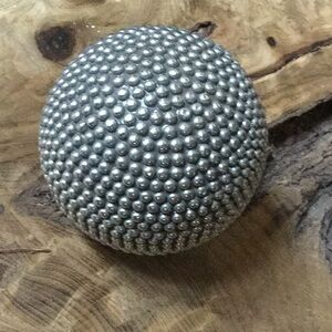 Silver tone orb cowgirl western cowboy decor rustic farmhouse lodge cabin